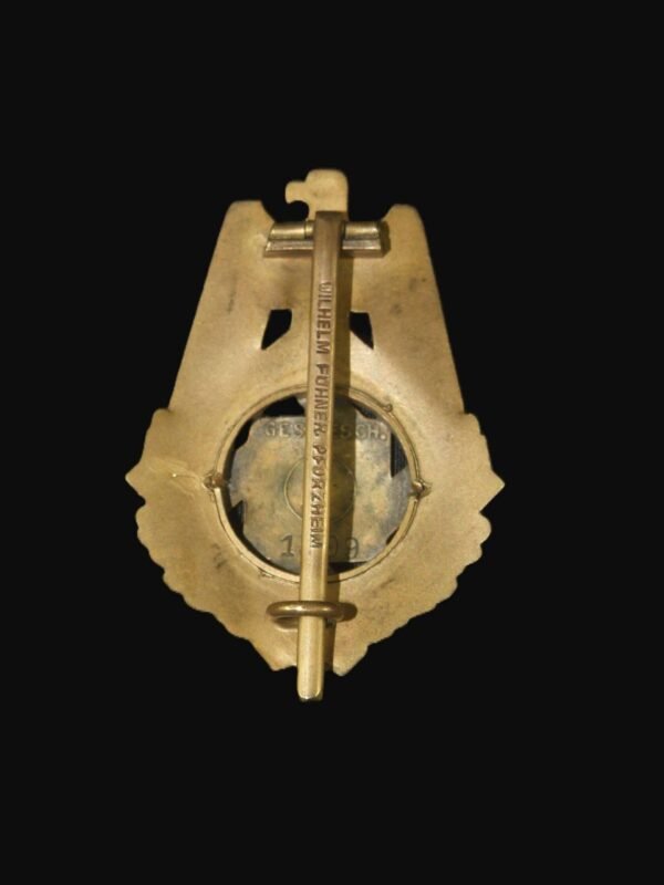 Published TeNo Honour Badge 1922 with Original Award Case & Book. in Gallantry & honours