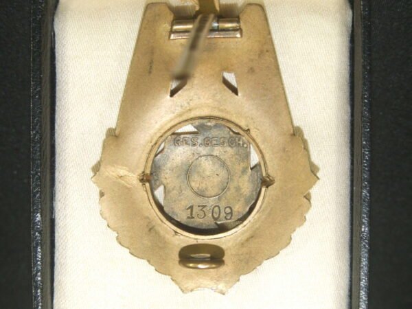 Published TeNo Honour Badge 1922 with Original Award Case & Book. in Gallantry & honours