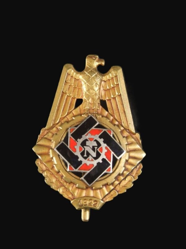 Published TeNo Honour Badge 1922 with Original Award Case & Book. in Gallantry & honours