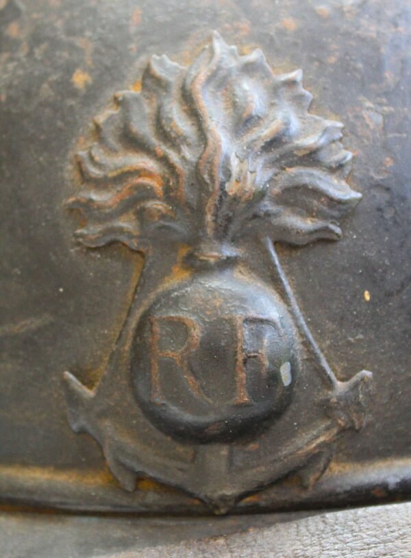 RH06 WW1 French model 1915 Adrian helmet for colonial infantry. in Helmets & caps