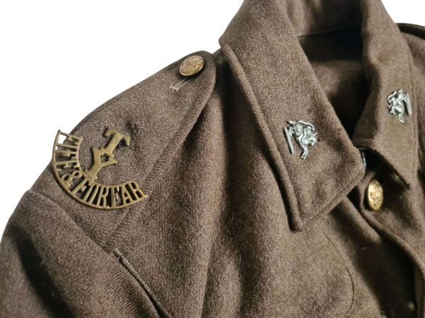 Scottish service dress Fife & Forfar Yeomanry in WW2 jackets & coats