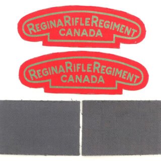 Set of Canadian 'Regina Rifle Regiment' Titles