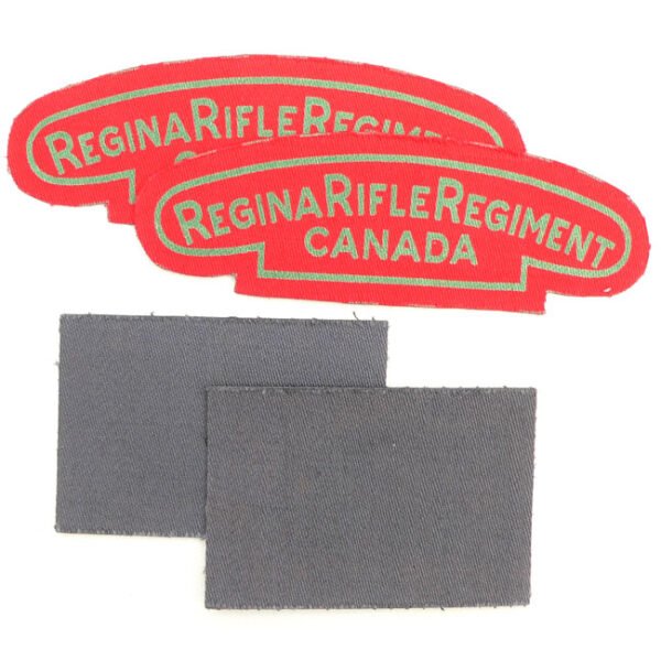 Set of Canadian 'Regina Rifle Regiment' Titles