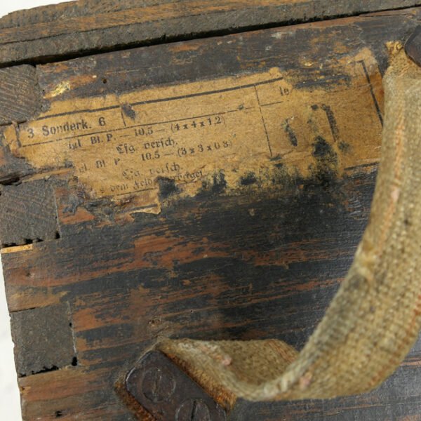 'Sonderkart.6 le.F.H.18' Wooden Transport Box