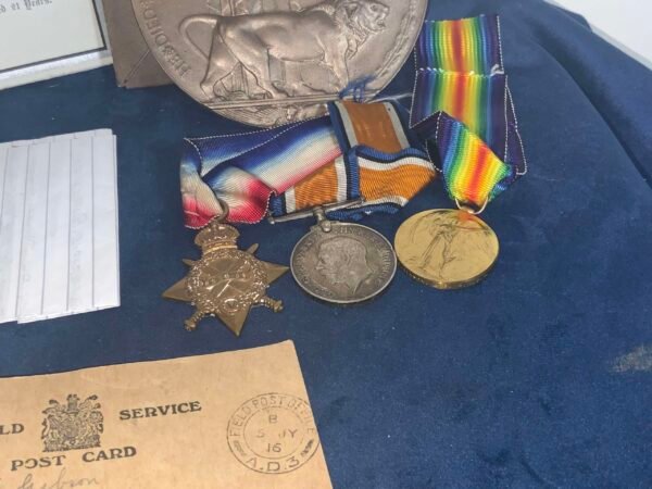 TWO BROTHERS MEDALS K.I.A GREAT WAR in Casuality