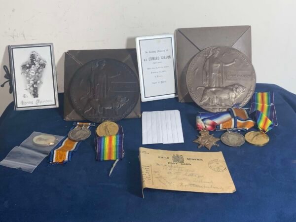 TWO BROTHERS MEDALS K.I.A GREAT WAR in Casuality