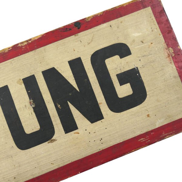 'Umleitung' Wooden Sign