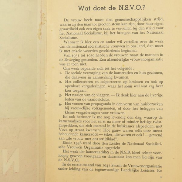 'Wat doet de N.S.V.O.?' Booklet