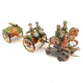 Wehrmacht Hausser Elastolin Horse Drawn Fieldkitchen