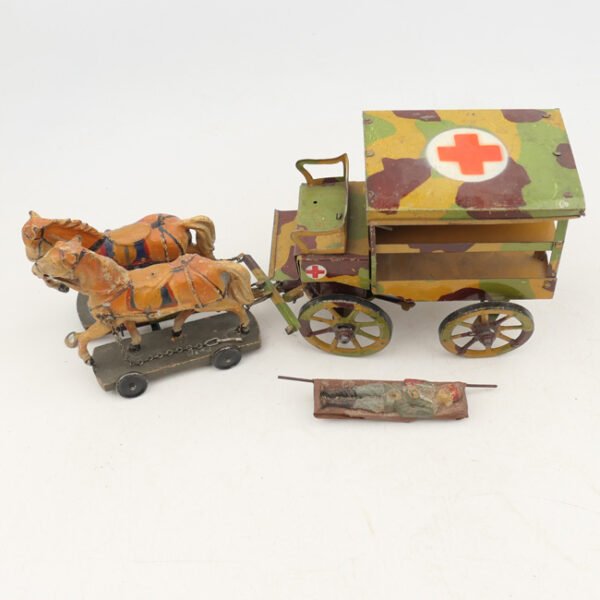 Wehrmacht Hausser Elastolin Medical Horse Drawn Wagon