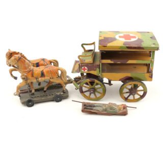 Wehrmacht Hausser Elastolin Medical Horse Drawn Wagon