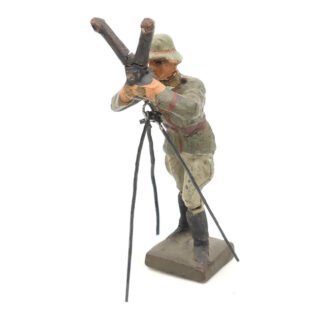 Wehrmacht Lineol Soldier with Rabbit Ear Binoculars