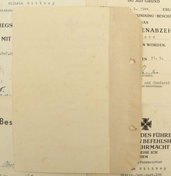 WH (Heer) Award-Document Grouping