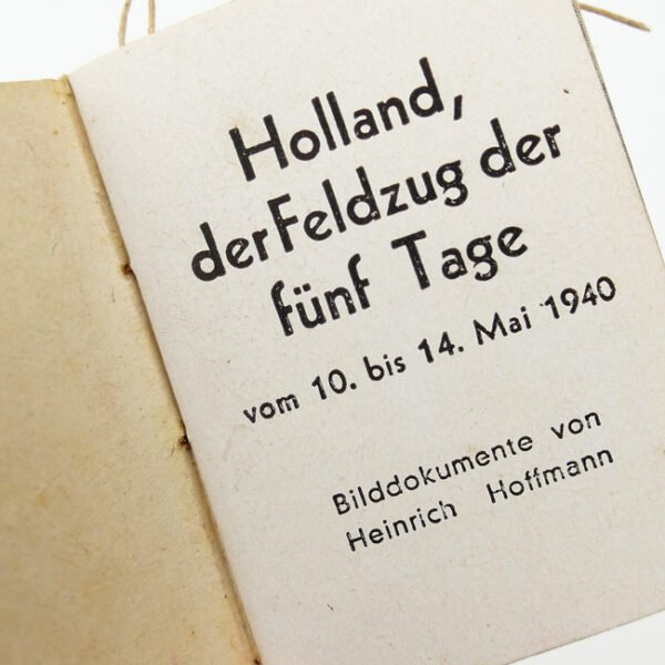 WHW 'Des Führers Kampf in Holland' Miniature Booklet
