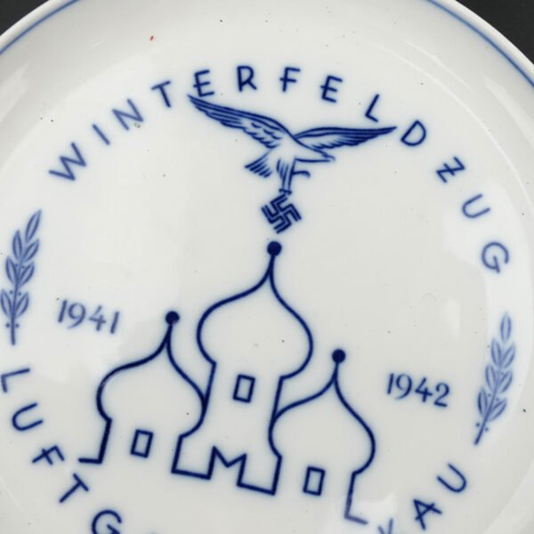 'Winterfeldzug Luftgau-Moskau' Porcelain Plate