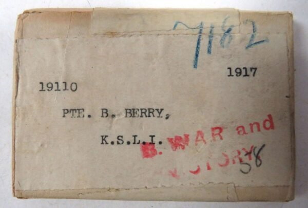 WW1 Brothers Medal Groups . Casualty K.S.L.I & Survivor R. Fusilier in General / other