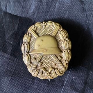 WW1 GERMAN GOLD WOUND BADGE in Casuality
