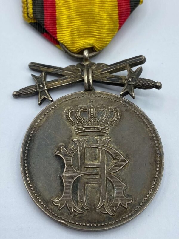 WW1 German Princely Reuss Cross of Honour Medal In Silver With Swords in General medals