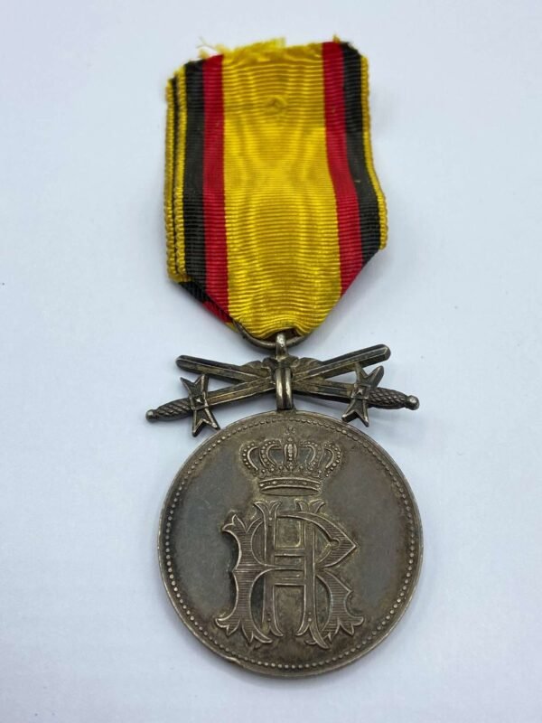 WW1 German Princely Reuss Cross of Honour Medal In Silver With Swords in General medals