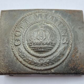 WW1 Imperial German Prussian Army Gott Mittuns Belt Buckle in Belts