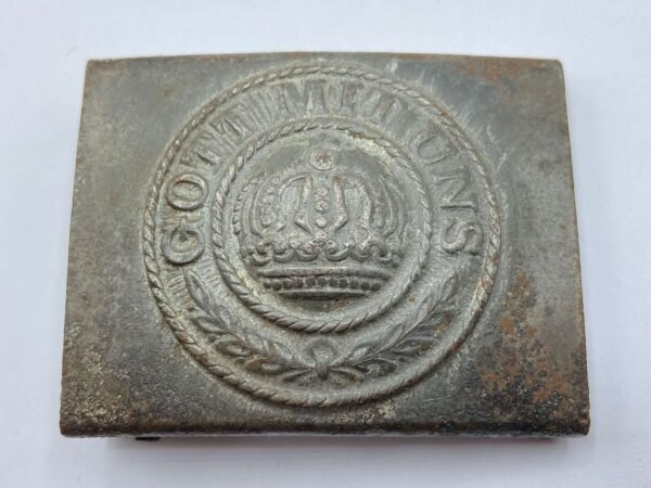 WW1 Imperial German Prussian Army Gott Mittuns Belt Buckle in Belts