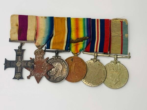 WW1 military Cross Group. 18th Essex Regiment. in Gallantry & honours