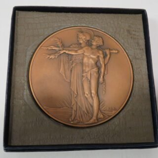 WW1 Private Purchase Memorial Plaque in Box of Issue in Casuality