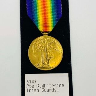 WW1 Victory Medal. Irish Guards. Multiple Wounds. in Casuality