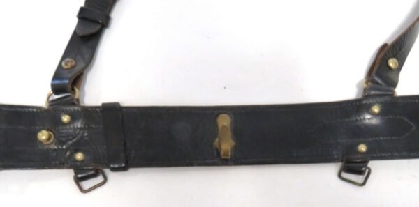 WW1 / WW2 Rifles Officers Sam Browne Belt , Single Shoulder Strap & Ammunition Pouch Set in Belts