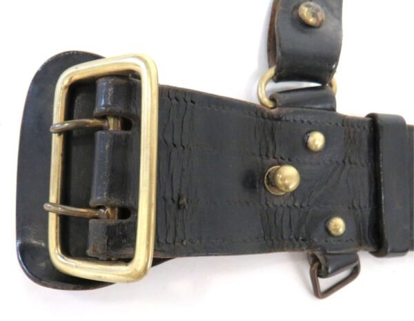 WW1 / WW2 Rifles Officers Sam Browne Belt , Single Shoulder Strap & Ammunition Pouch Set in Belts