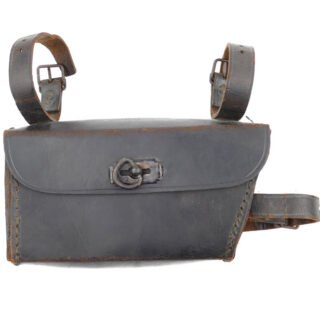 WW2 British Army Bicycle Leather Tool Pouch 1944