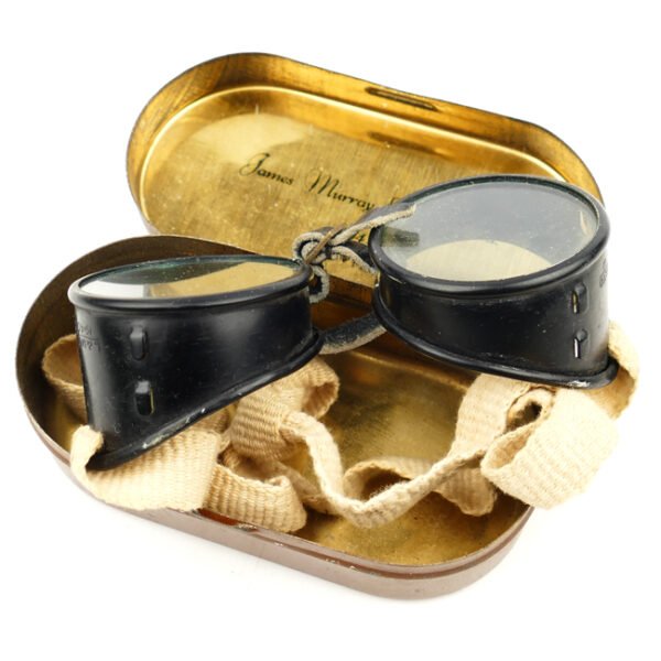WW2 British Cased Dispatch Rider's Goggles 1941