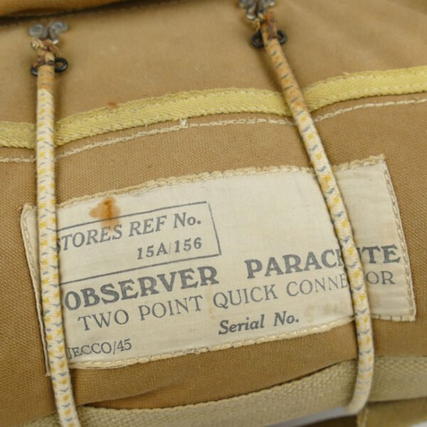 WW2 British RAF Observer Parachute Pack