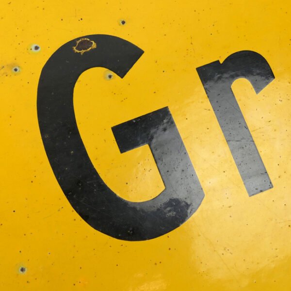 WW2 Dutch Road Sign 'Naar Grouw 4 km'