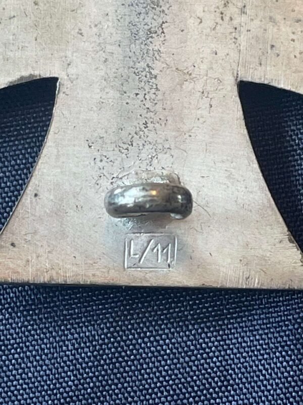 WW2 GERMAN CASED IRON CROSS 1st CLASS WITH MAKER STAMP AND MATCHING NAMED MAKER BOX OF ISS in Gallantry & honours