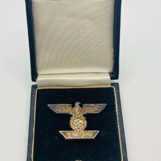 WW2 German Eagle & Box Of Issue in Long service Medals