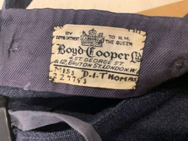 WW2 PRINCESS MARY'S ROYAL AIRFORCE NURSING SERVICE, 2PC UNIFORM and TIE NAMED in Women's Uniform