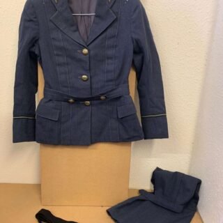 WW2 PRINCESS MARY'S ROYAL AIRFORCE NURSING SERVICE, 2PC UNIFORM and TIE NAMED in Women's Uniform