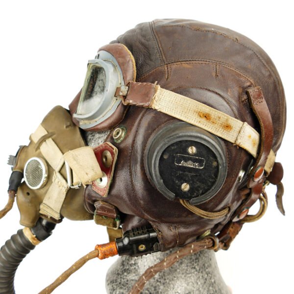 WW2 RAF C Type Flying Helmet, Goggles and Oxygen Mask
