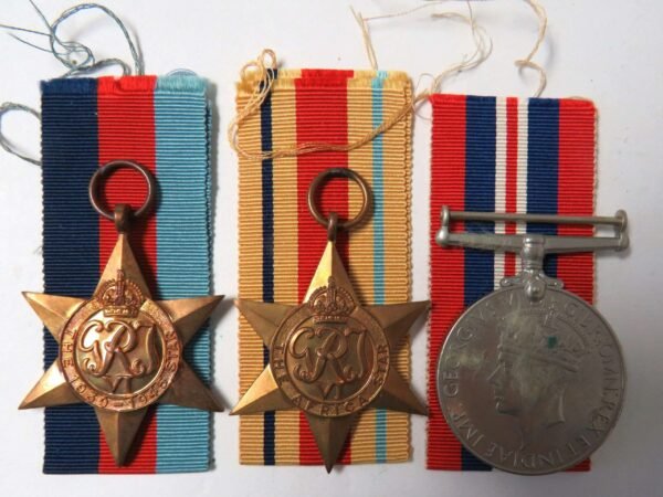 WW2 Royal Artillery Tripoli 1942 Casualty Medal Group . in Groups
