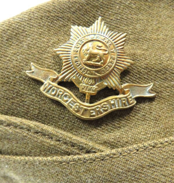 WW2 Worcestershire Regiment Other Ranks Field Service Cap in General