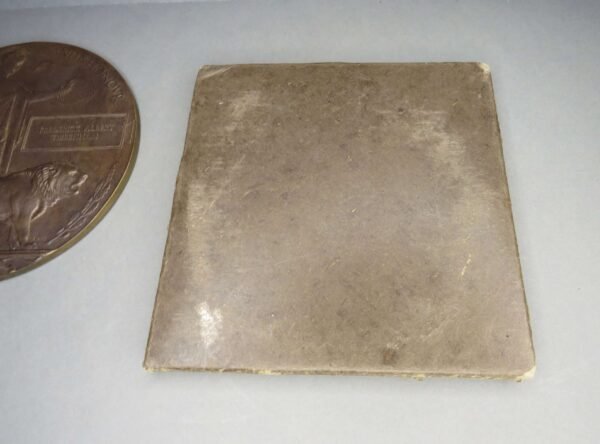 WWI British Death Plaque & 1914-15 Star to TIBBENHAM, Suffolk Reg. in Casuality
