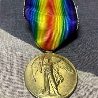 WWI Victory Medal. Kennedy. Highland Light Infantry. Glasgow Boys Brigade Battalion. in Singles