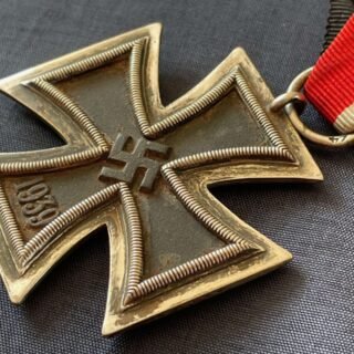WWII GERMAN IRON CROSS 2ND CLASS NUMBERED RING 24 FOR ARBEITSGEMINSCHAFT FUR HEERESHEDARF in Misc / other badges