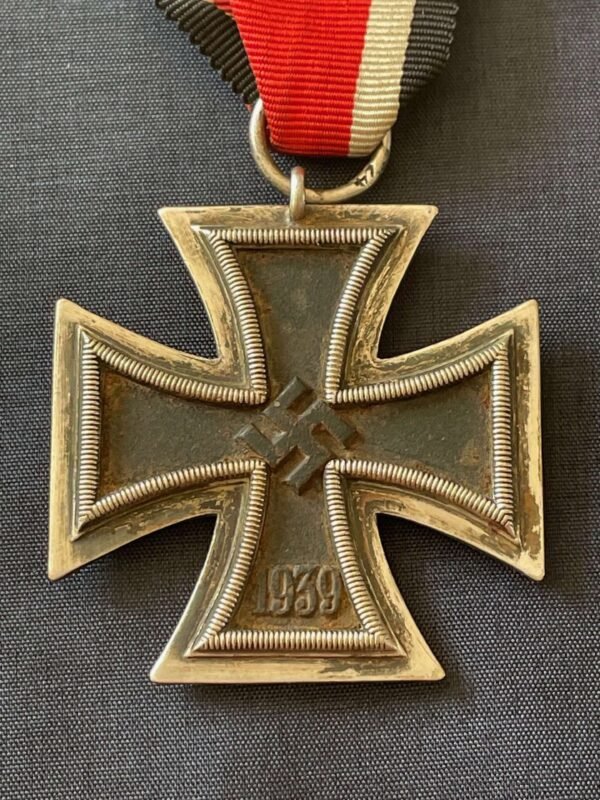WWII GERMAN IRON CROSS 2ND CLASS NUMBERED RING 24 FOR ARBEITSGEMINSCHAFT FUR HEERESHEDARF in Misc / other badges