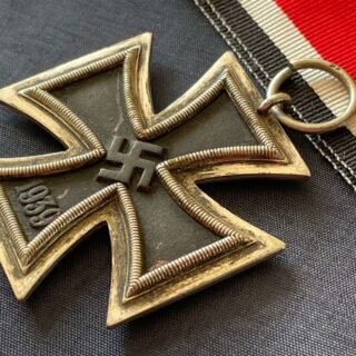 WWII GERMAN IRON CROSS 2ND CLASS NUMBERED RING 24 FOR ARBEITSGEMINSCHAFT FUR HEERESHEDARF in Gallantry & honours