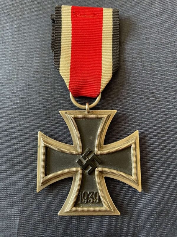 WWII GERMAN IRON CROSS 2ND CLASS NUMBERED RING 65 FOR KLEIN & QUENZER S.A. IDAR/OBERSTEIN in Gallantry & honours