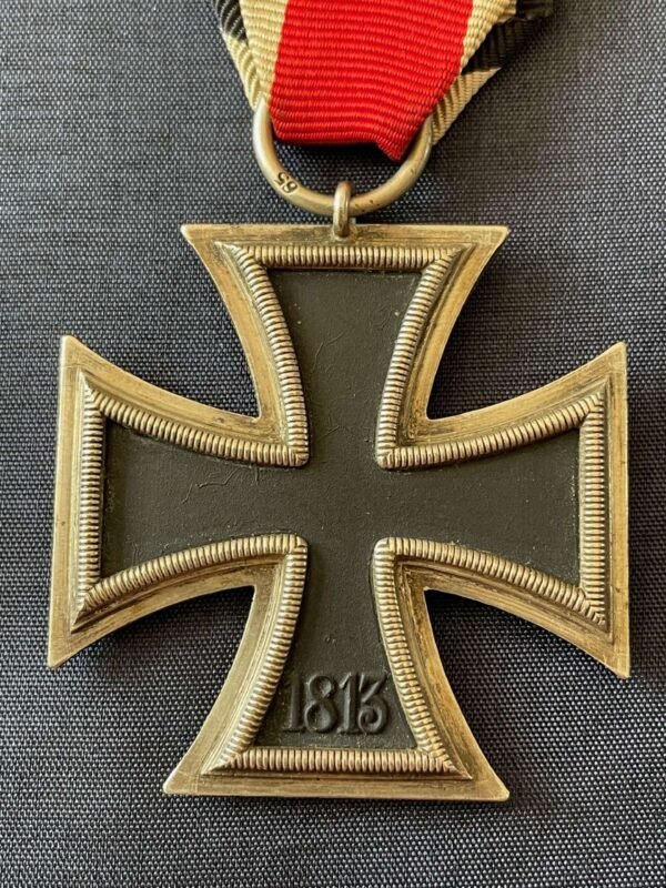 WWII GERMAN IRON CROSS 2ND CLASS NUMBERED RING 65 FOR KLEIN & QUENZER S.A. IDAR/OBERSTEIN in Gallantry & honours