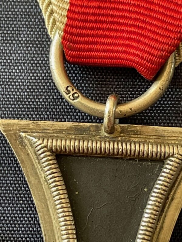 WWII GERMAN IRON CROSS 2ND CLASS NUMBERED RING 65 FOR KLEIN & QUENZER S.A. IDAR/OBERSTEIN in Gallantry & honours