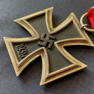 WWII GERMAN IRON CROSS 2ND CLASS NUMBERED RING 65 FOR KLEIN & QUENZER S.A. IDAR/OBERSTEIN in Gallantry & honours